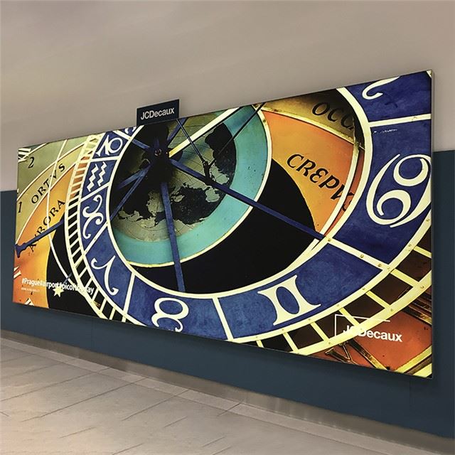 Tejido de banner textil retroiluminado de poliéster